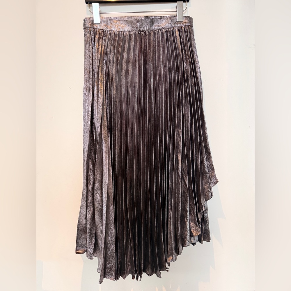 Banana Republic Pleated Asymmetrical Midi Skirt